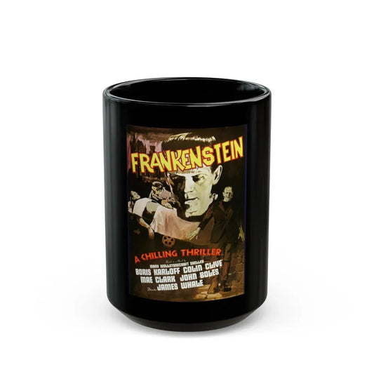 FRANKENSTEIN (5) 1931 Movie Poster - Black Coffee Mug 15oz - Go Mug Yourself