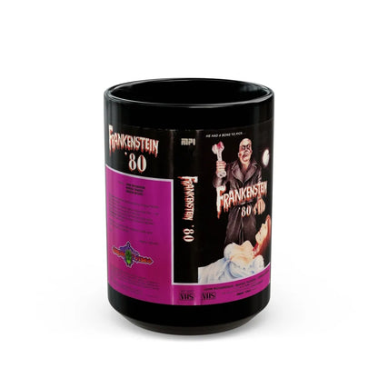 FRANKENSTEIN 80 (VHS COVER) - Black Coffee Mug-15oz-Go Mug Yourself