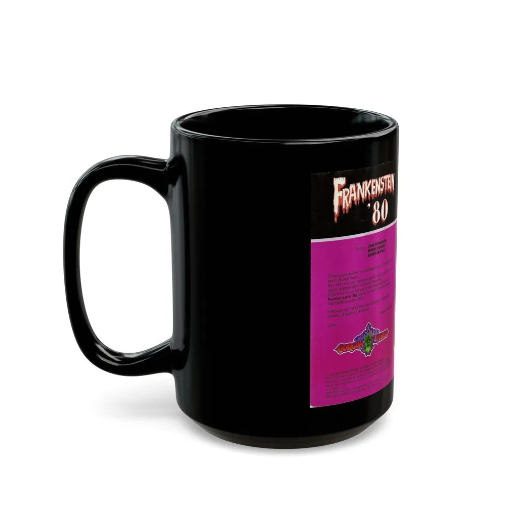 FRANKENSTEIN 80 (VHS COVER) - Black Coffee Mug-Go Mug Yourself