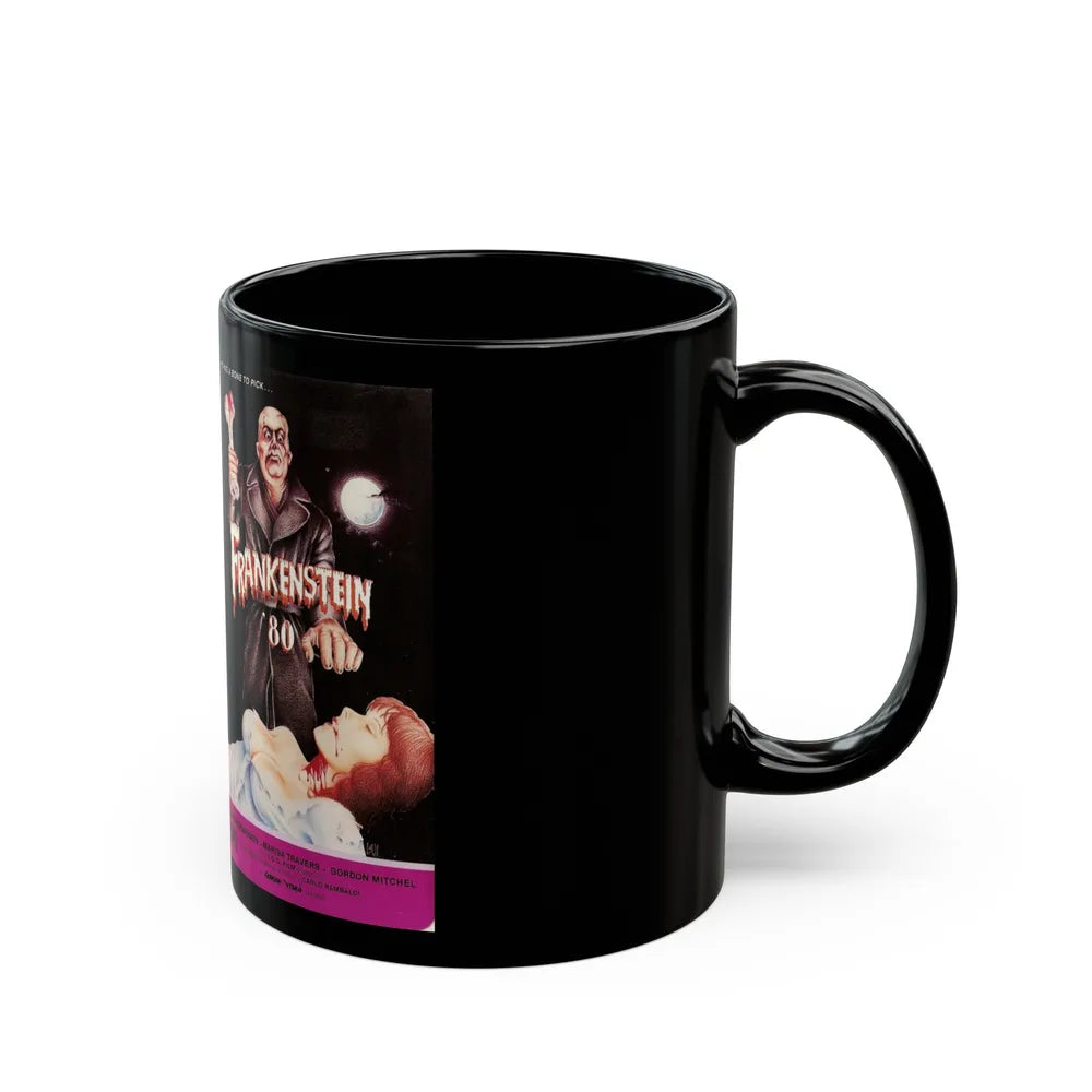 FRANKENSTEIN 80 (VHS COVER) - Black Coffee Mug-Go Mug Yourself