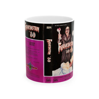 FRANKENSTEIN 80 (VHS COVER) - White Coffee Mug-11oz-Go Mug Yourself