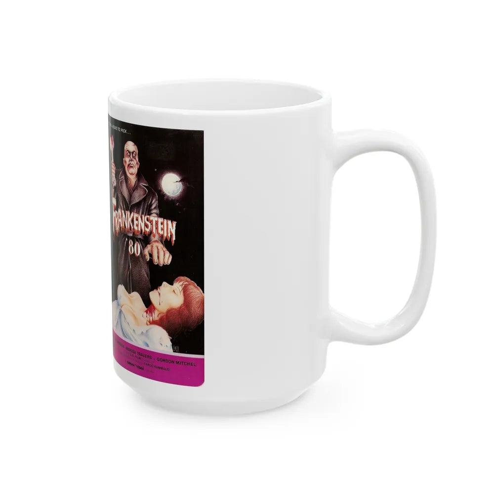 FRANKENSTEIN 80 (VHS COVER) - White Coffee Mug-Go Mug Yourself