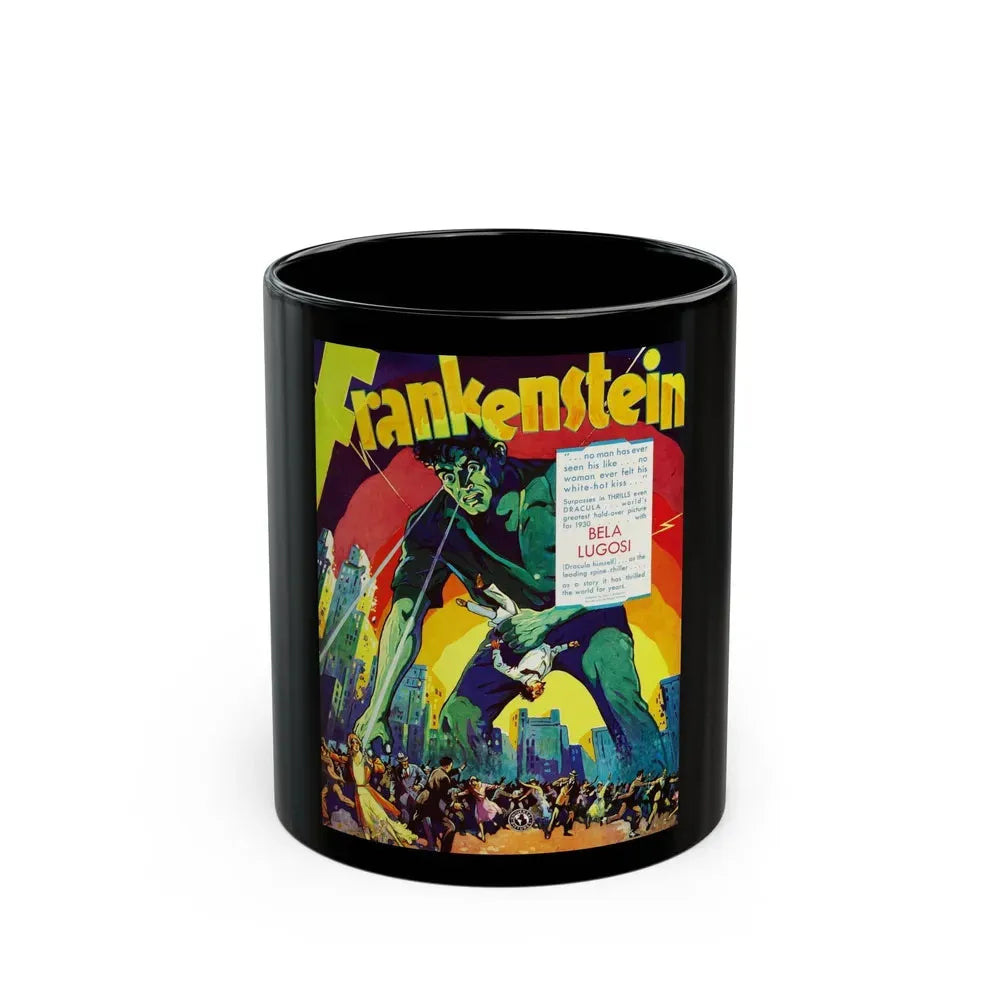 FRANKENSTEIN (ADVANCE) Movie Poster - Black Coffee Mug 11oz - Go Mug Yourself