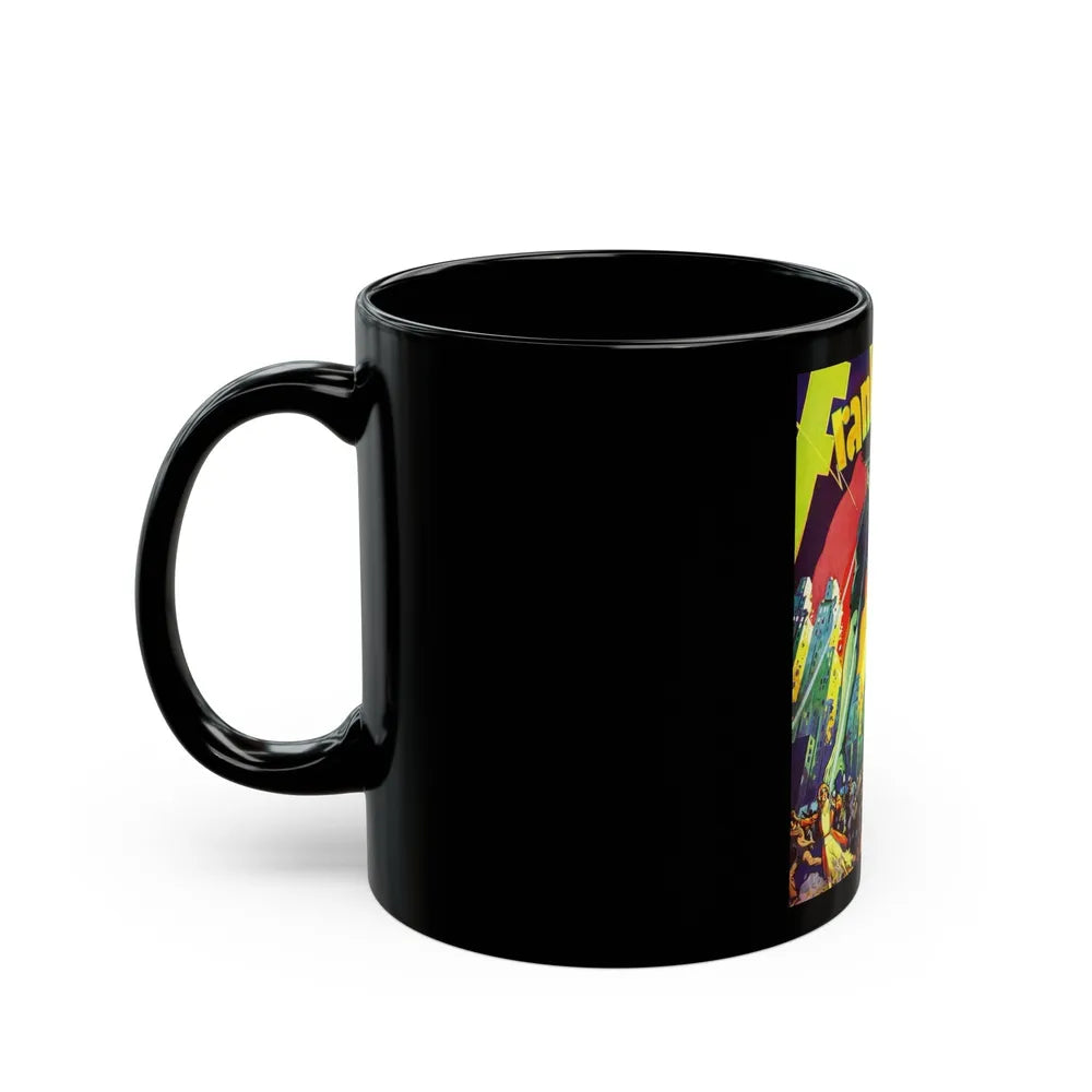 FRANKENSTEIN (ADVANCE) Movie Poster - Black Coffee Mug-Go Mug Yourself