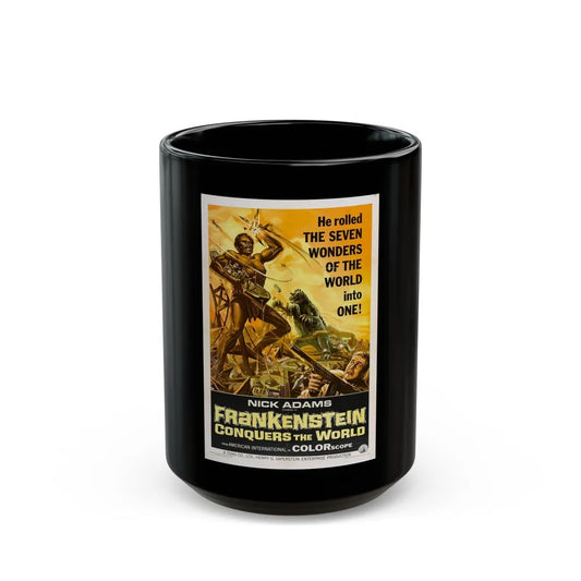 FRANKENSTEIN CONQUERS THE WORLD 1966 Movie Poster - Black Coffee Mug-15oz-Go Mug Yourself