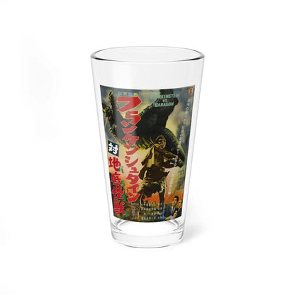 FRANKENSTEIN CONQUERS THE WORLD (ASIAN) 1965 Movie Poster - Pint Glass 16oz-16oz-Go Mug Yourself