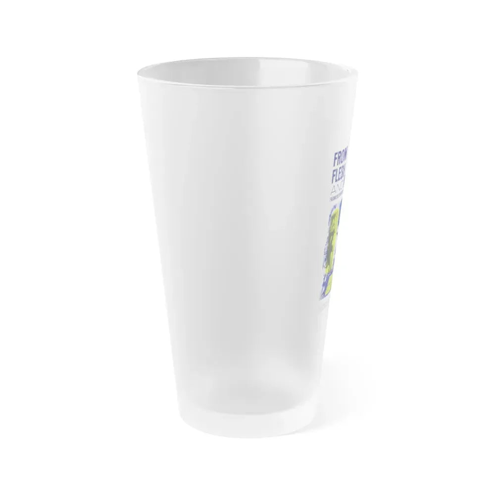 FRANKENSTEIN CREATED WOMAN 1967 Movie Poster - Frosted Pint Glass 16oz - Go Mug Yourself