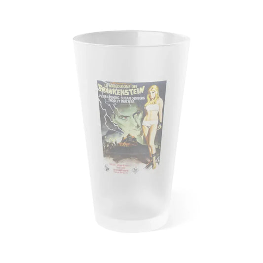 FRANKENSTEIN CREATED WOMAN (2) 1967 Movie Poster - Frosted Pint Glass 16oz 16oz Frosted - Go Mug Yourself