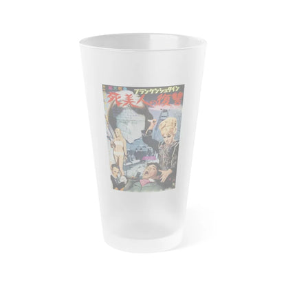 FRANKENSTEIN CREATED WOMAN (ASIAN) 1967 Movie Poster - Frosted Pint Glass 16oz-16oz-Frosted-Go Mug Yourself