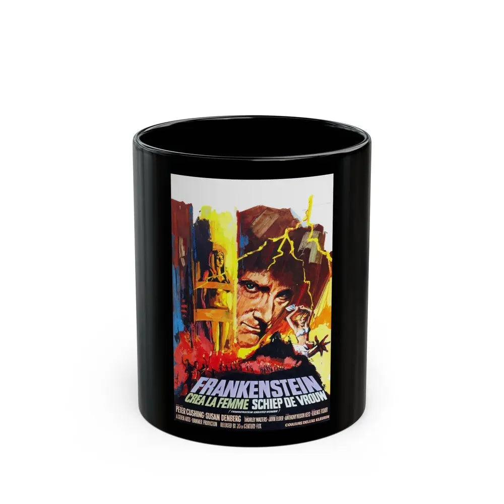 FRANKENSTEIN CREATED WOMAN (BELGIAN) 1967 Movie Poster - Black Coffee Mug 11oz - Go Mug Yourself