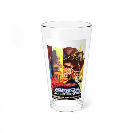 FRANKENSTEIN CREATED WOMAN (BELGIAN) 1967 Movie Poster - Pint Glass 16oz 16oz - Go Mug Yourself