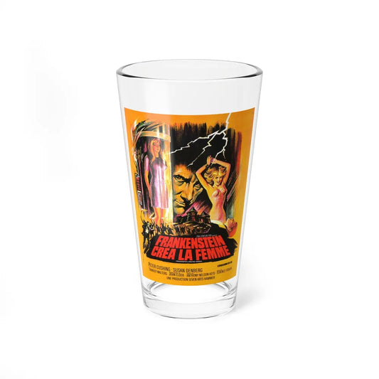 FRANKENSTEIN CREATED WOMAN (FRENCH) 1967 Movie Poster - Pint Glass 16oz-16oz-Go Mug Yourself