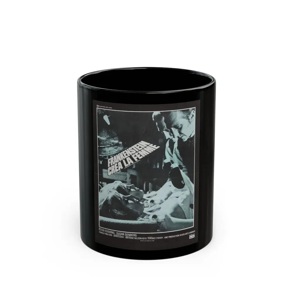FRANKENSTEIN CREATED WOMAN (FRENCH) 2 1967 Movie Poster - Black Coffee Mug 11oz - Go Mug Yourself