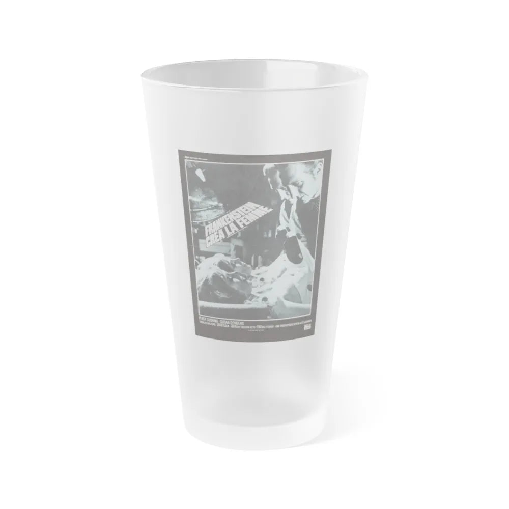 FRANKENSTEIN CREATED WOMAN (FRENCH) 2 1967 Movie Poster - Frosted Pint Glass 16oz-16oz-Frosted-Go Mug Yourself