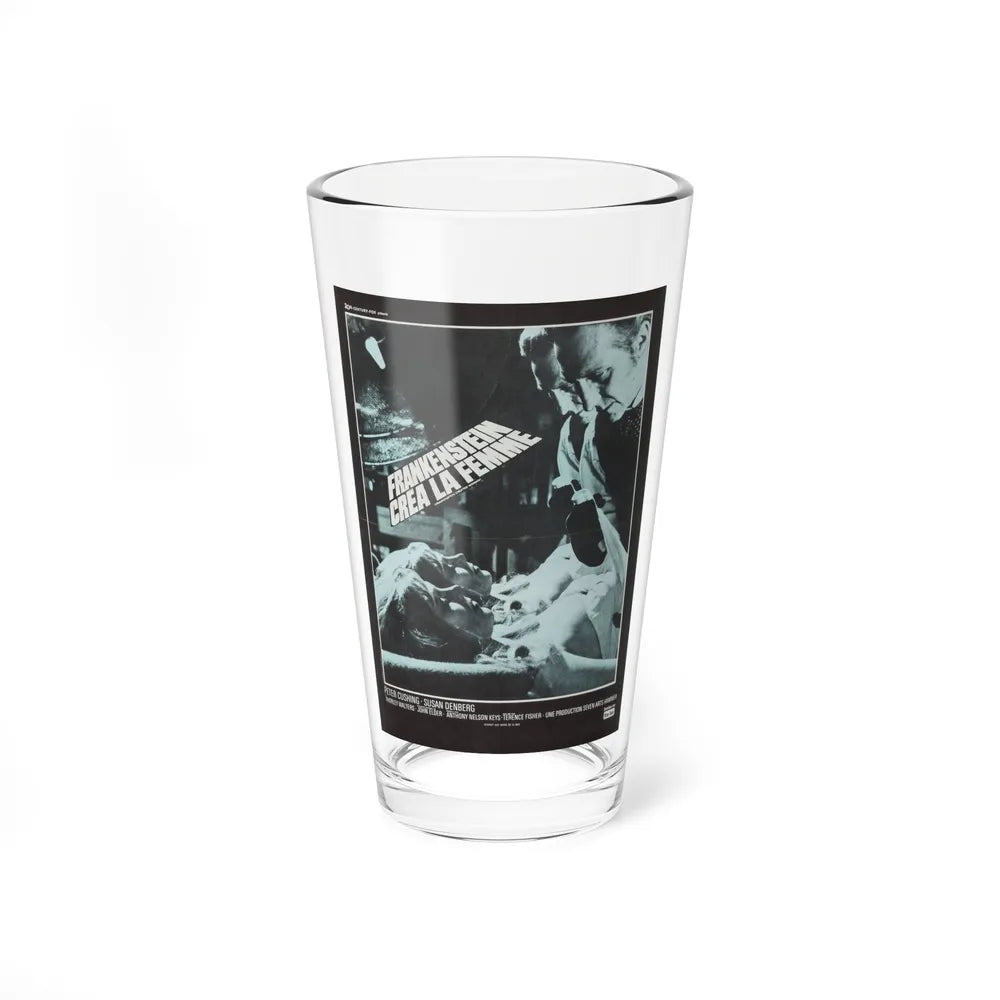 FRANKENSTEIN CREATED WOMAN (FRENCH) 2 1967 Movie Poster - Pint Glass 16oz-16oz-Go Mug Yourself