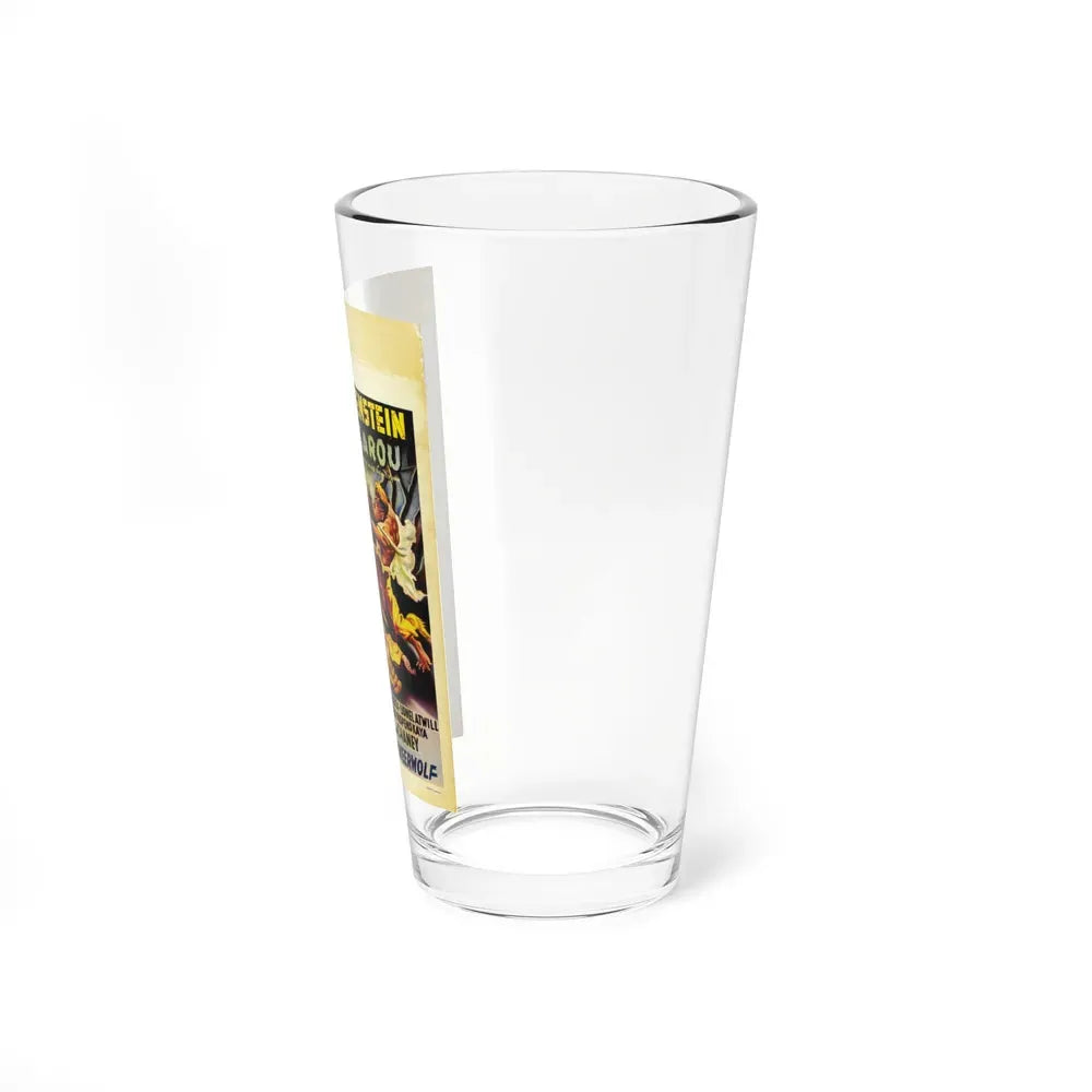 FRANKENSTEIN MEETS THE WOLF MAN (BELGIAN) 1943 Movie Poster - Pint Glass 16oz - Go Mug Yourself