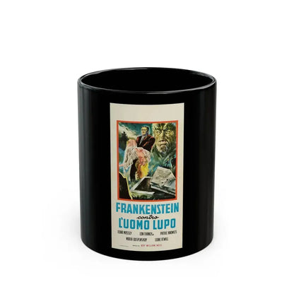 FRANKENSTEIN MEETS THE WOLF MAN (SPANISH) 2 1943 Movie Poster - Black Coffee Mug 11oz - Go Mug Yourself