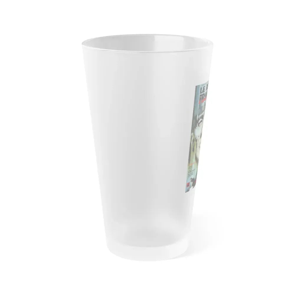FRANKENSTEIN MUST BE DESTROYED (FRENCH) 1969 Movie Poster - Frosted Pint Glass 16oz - Go Mug Yourself