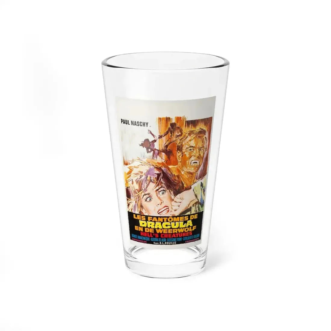 FRANKENSTEIN'S BLOODY TERROR (BELGIAN) 1968 Movie Poster - Pint Glass 16oz 16oz - Go Mug Yourself