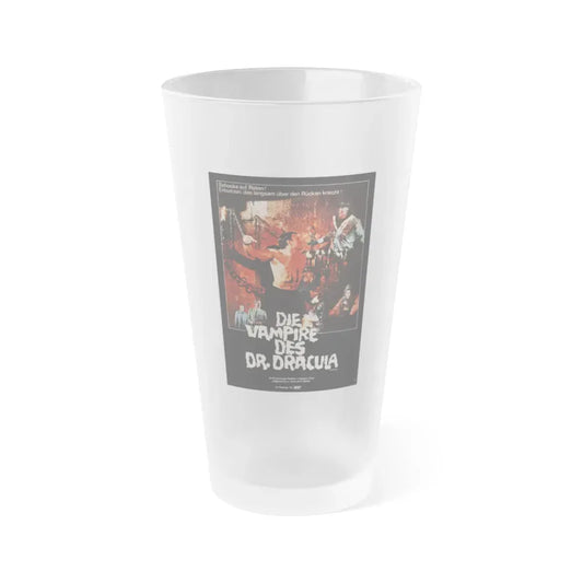 FRANKENSTEIN'S BLOODY TERROR (GERMAN) 1968 Movie Poster - Frosted Pint Glass 16oz 16oz Frosted - Go Mug Yourself