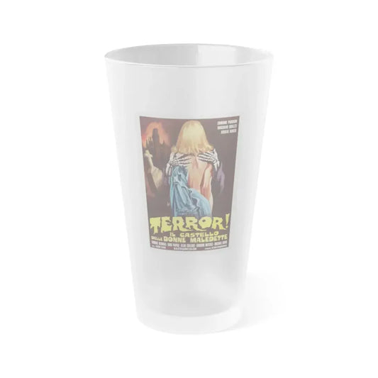 FRANKENSTEIN'S CASTLE OF FREAKS (ITALIAN) 1974 Movie Poster - Frosted Pint Glass 16oz 16oz Frosted - Go Mug Yourself