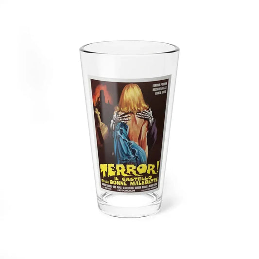 FRANKENSTEIN'S CASTLE OF FREAKS (ITALIAN) 1974 Movie Poster - Pint Glass 16oz 16oz - Go Mug Yourself