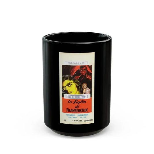 FRANKENSTEIN'S DAUGHTER (ITALIAN) 1958 Movie Poster - Black Coffee Mug 15oz - Go Mug Yourself