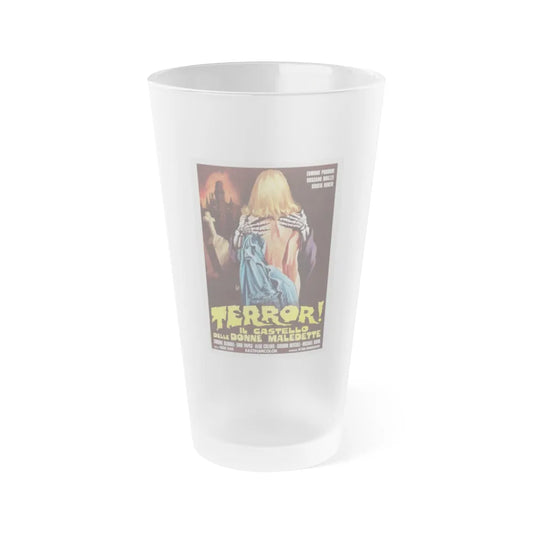 FRANKENSTEIN'S CASTLE OF FREAKS (ITALIAN) 1974 Movie Poster - Frosted Pint Glass 16oz-16oz-Frosted-Go Mug Yourself