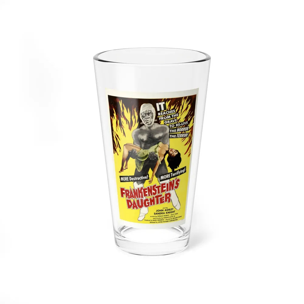 FRANKENSTEIN'S DAUGHTER 1958 Movie Poster - Pint Glass 16oz-16oz-Go Mug Yourself