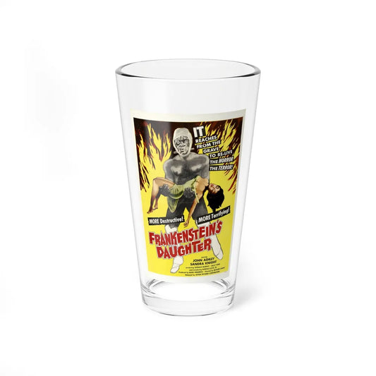 FRANKENSTEIN'S DAUGHTER 1958 Movie Poster - Pint Glass 16oz-16oz-Go Mug Yourself