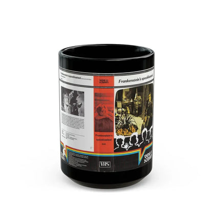 FRANKENSTEINS SPOOKKASTEEL VIDEO SCREEN (VHS COVER) - Black Coffee Mug 15oz - Go Mug Yourself