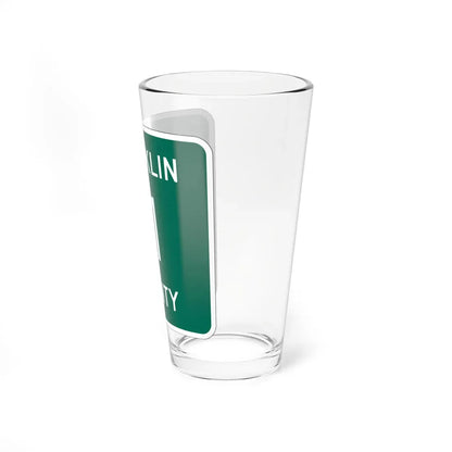Franklin County 11 NY (New York) (Road Sign) Pint Glass 16oz - Go Mug Yourself