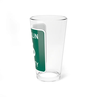 Franklin County 16 NY (New York) (Road Sign) Pint Glss 16oz - Go Mug Yourself