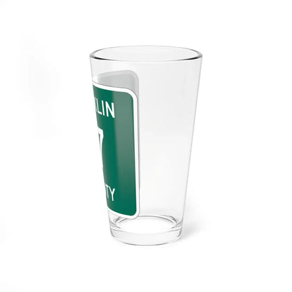 Franklin County 17 NY (New York) (Road Sign) Pint Glass 16oz - Go Mug Yourself
