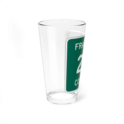 Franklin County 20 NY (New York) (Road Sign) Pint Glass 16oz - Go Mug Yourself