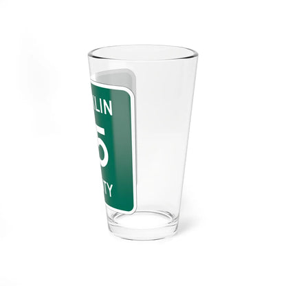 Franklin County 25 NY (New York) (Road Sign) Pint Glss 16oz - Go Mug Yourself