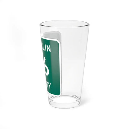 Franklin County 26 NY (New York) (Road Sign) Pint Glass 16oz - Go Mug Yourself