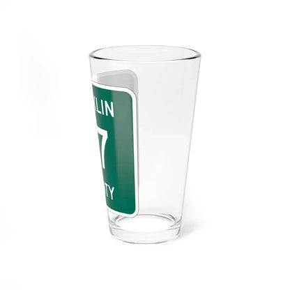 Franklin County 27 NY (New York) (Road Sign) Pint Glass 16oz - Go Mug Yourself