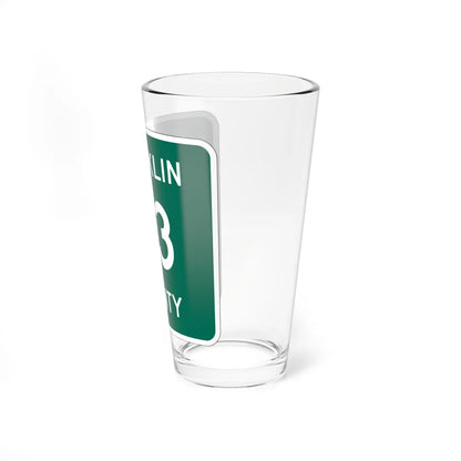 Franklin County 33 NY (New York) (Road Sign) Pint Glass 16oz - Go Mug Yourself