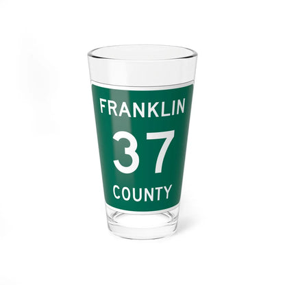 Franklin County 37 NY (New York) (Road Sign) Pint Glass 16oz 16oz - Go Mug Yourself