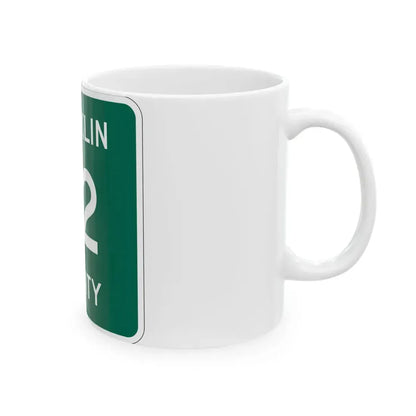 Franklin County 52 NY (New York) (Road Sign) White Coffee Mug - Go Mug Yourself