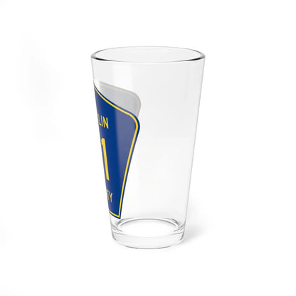 Franklin County Route 71 AR (Arkansas) (Road Sign) Pint Glass 16oz - Go Mug Yourself