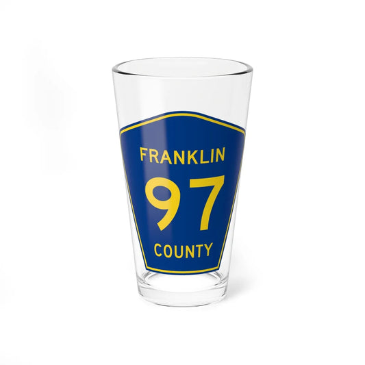 Franklin County Route 97 AR (Arkansas) (Road Sign) Pint Glass 16oz 16oz - Go Mug Yourself