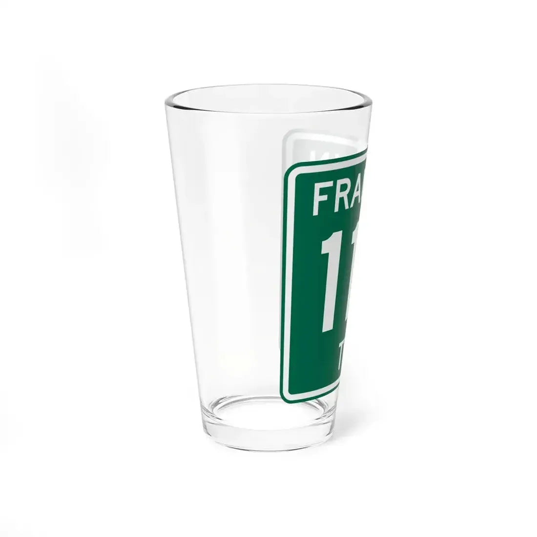 Franklin Township Route 116 Morrow County Ohio (Ohio) (Road Sign) Pint Glass 16oz - Go Mug Yourself