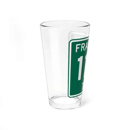 Franklin Township Route 116 Morrow County Ohio (Ohio) (Road Sign) Pint Glass 16oz - Go Mug Yourself