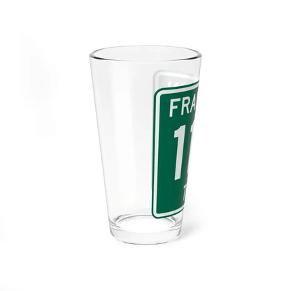 Franklin Township Route 116 Morrow County Ohio (Ohio) (Road Sign) Pint Glss 16oz - Go Mug Yourself