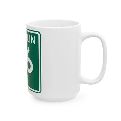 Franklin Township Route 116 Morrow County Ohio (Ohio) (Road Sign) White Coffee Mug - Go Mug Yourself
