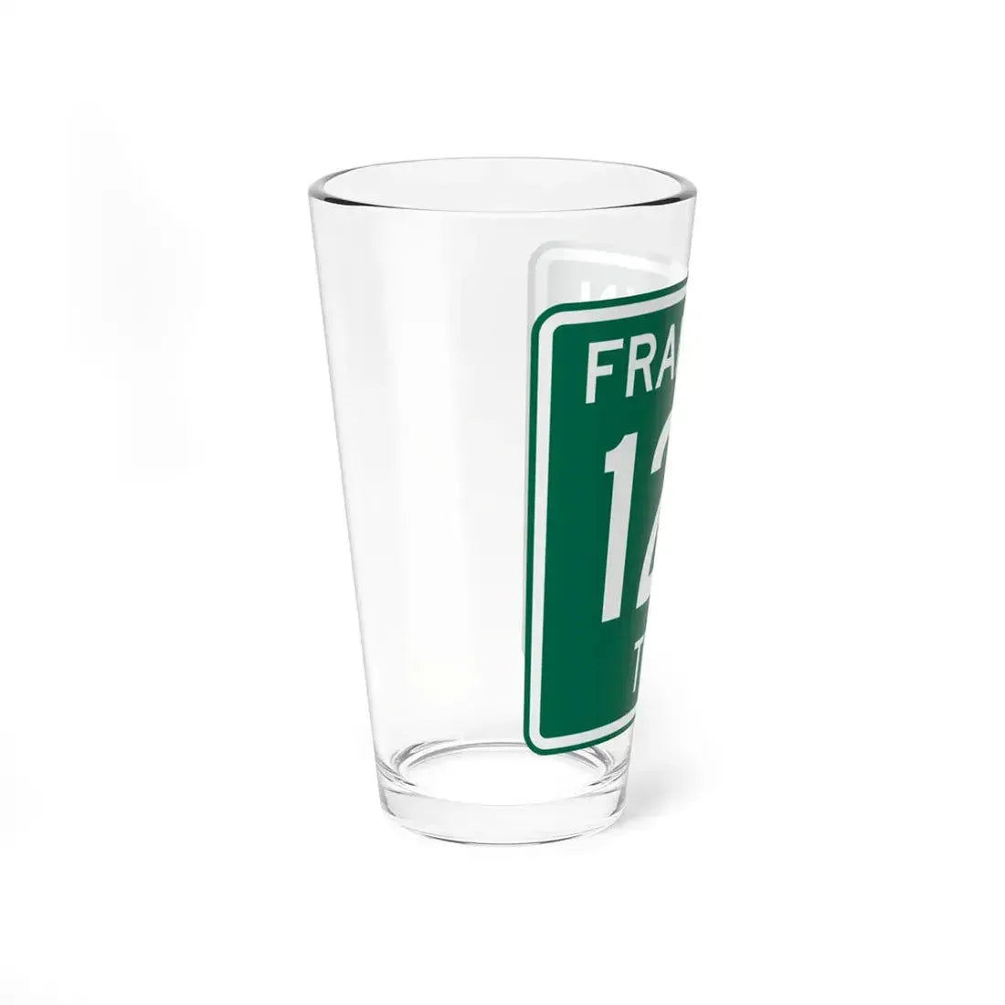 Franklin Township Route 122 Morrow County Ohio (Ohio) (Road Sign) Pint Glass 16oz - Go Mug Yourself