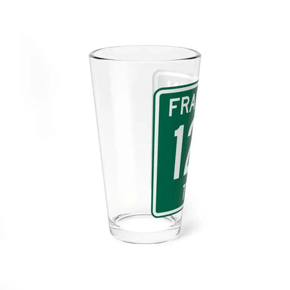 Franklin Township Route 122 Morrow County Ohio (Ohio) (Road Sign) Pint Glass 16oz - Go Mug Yourself