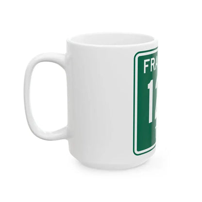 Franklin Township Route 122 Morrow County Ohio (Ohio) (Road Sign) White Coffee Mug - Go Mug Yourself